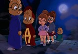 Сцена из фильма Элвин и бурундуки встречают оборотня / Alvin and the Chipmunks Meet the Wolfman (2000) 